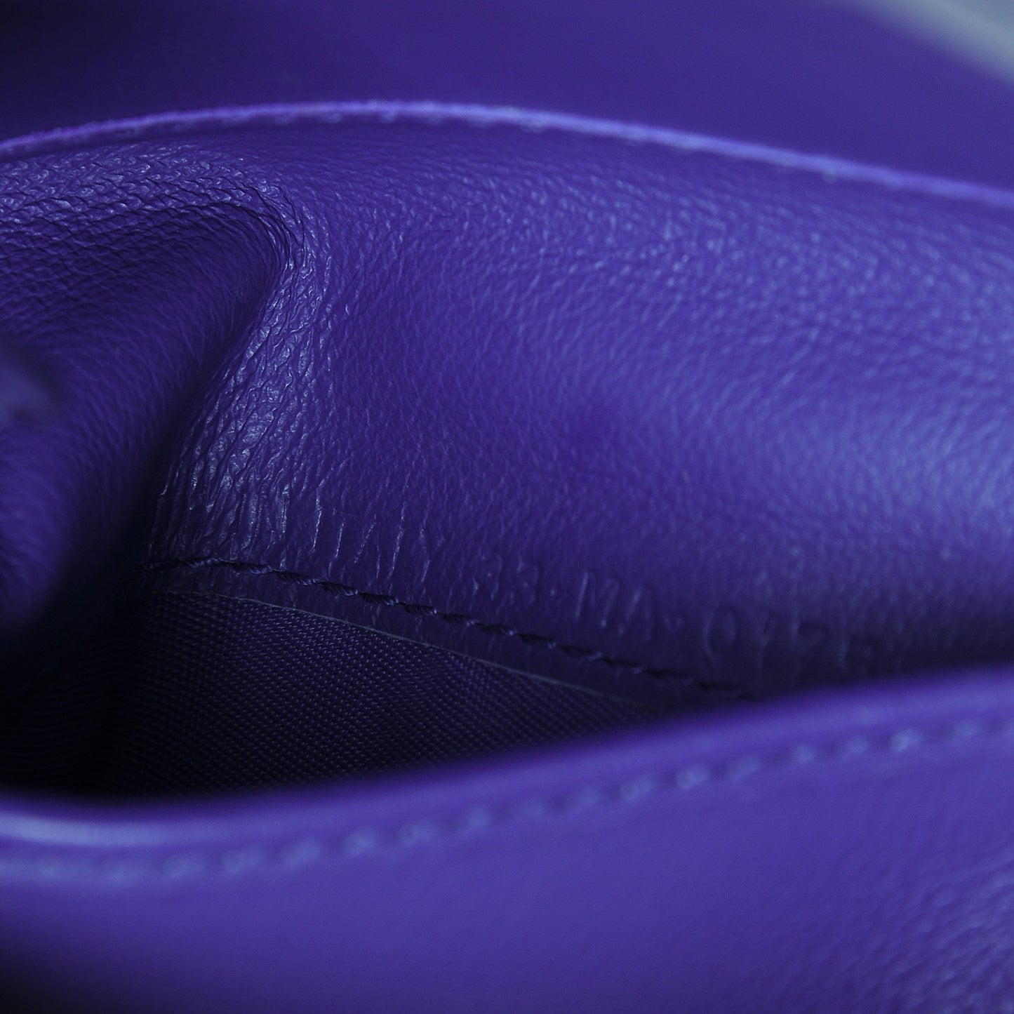Patent Cannage Lady Dior Eden Wallet Purple