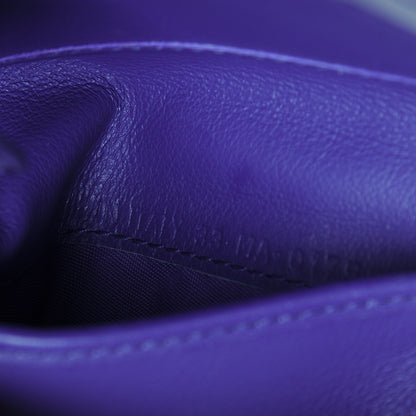Christian Dior Patent Cannage Lady Dior Eden Wallet Purple 8 of 9