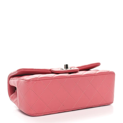 Chanel Lambskin Quilted Mini Rectangular Flap Pink 4 of 10