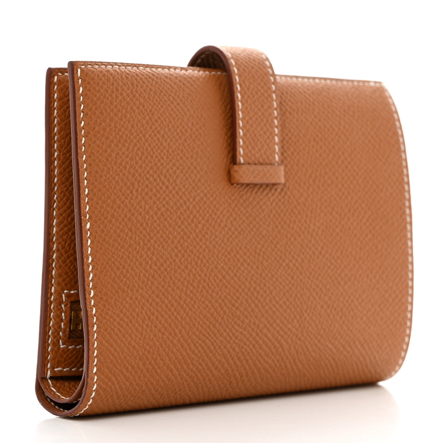 Hermes Epsom Bearn Compact Wallet Gold 3 of 8