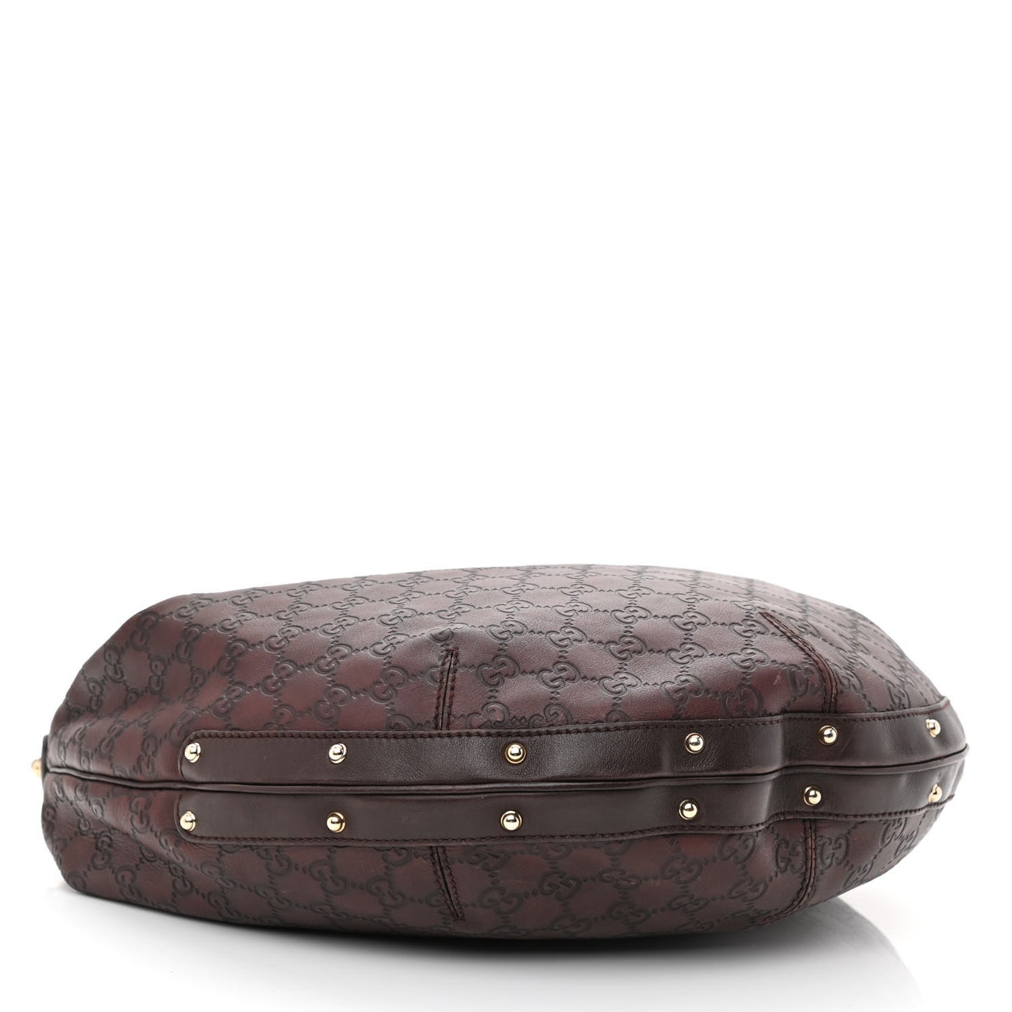Guccissima Large Biba Hobo Dark Brown