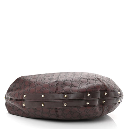 Gucci Guccissima Large Biba Hobo Dark Brown 4 of 12