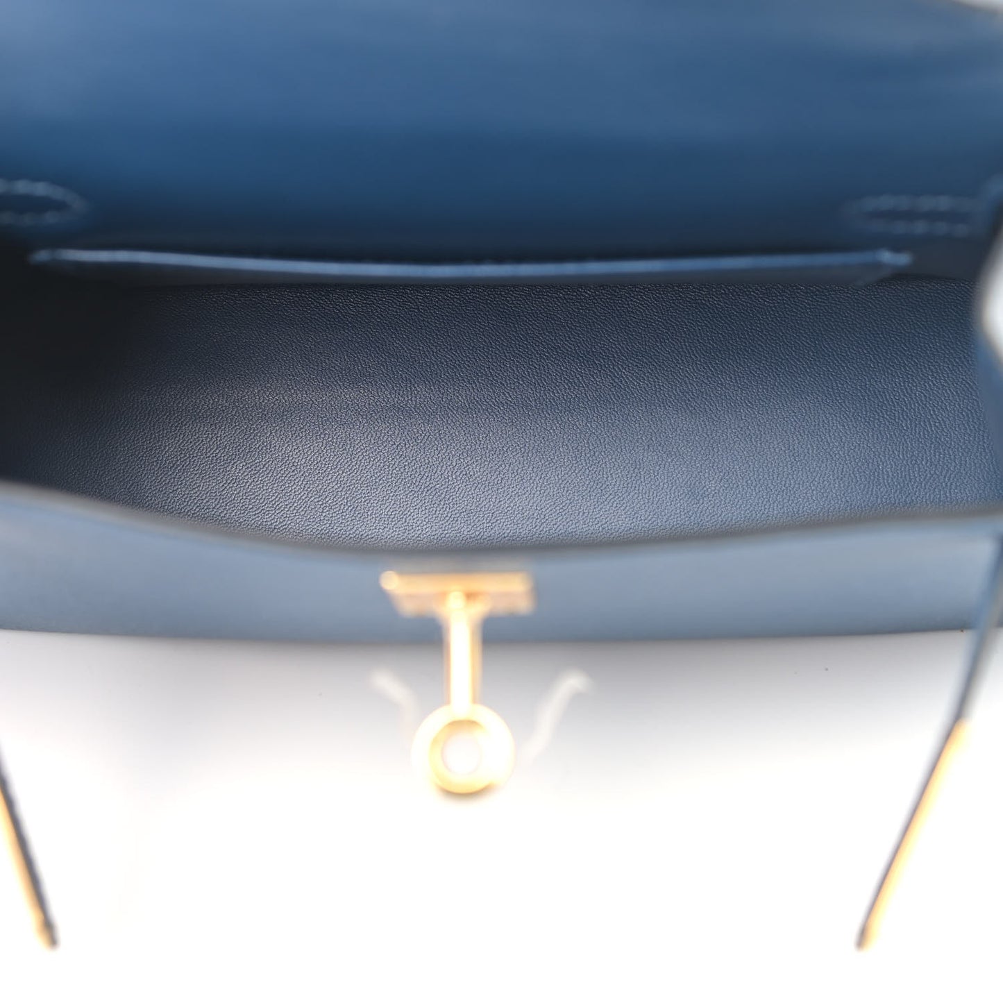 Epsom Mini Kelly Sellier 20 Deep Blue