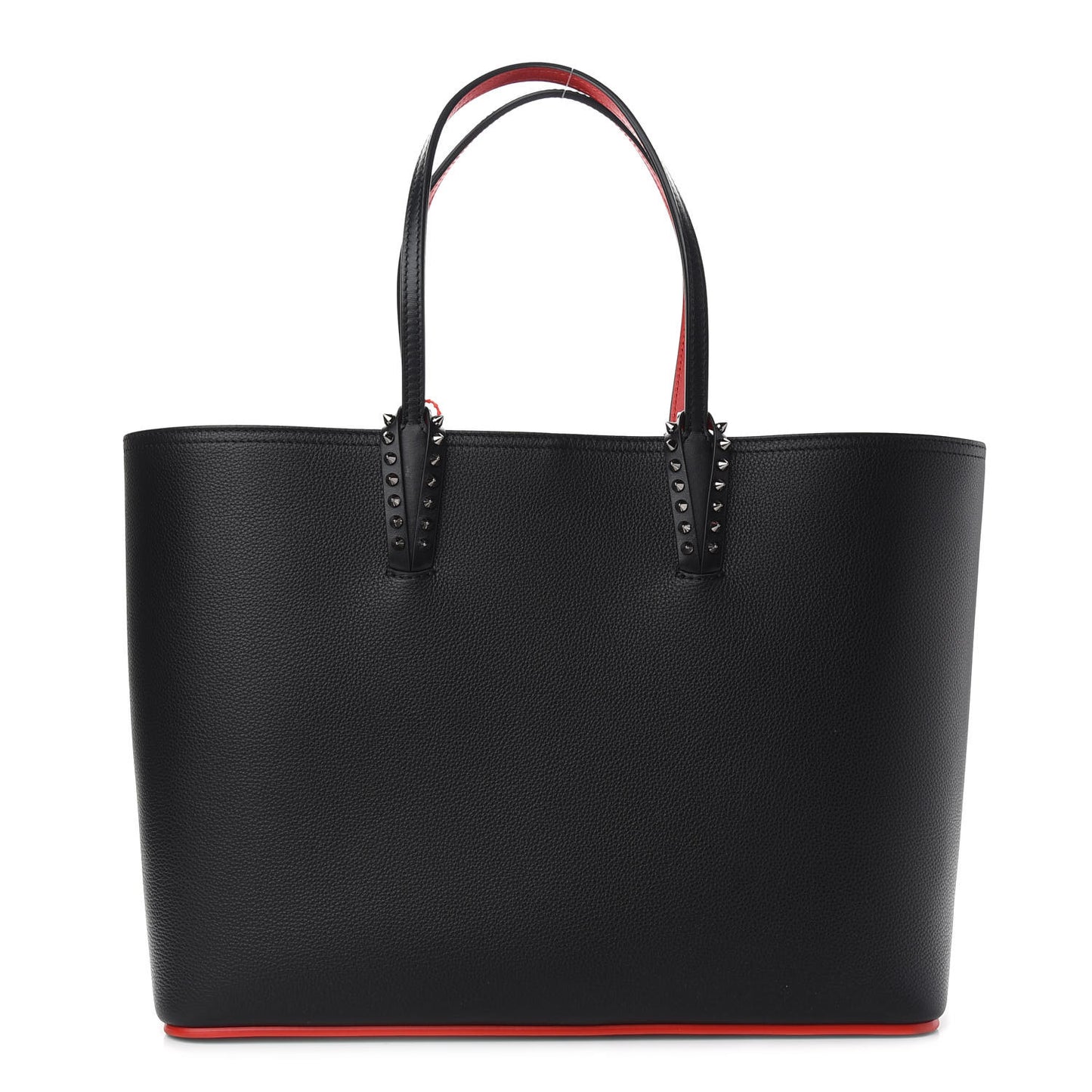 Calfskin Spikes East West Cabata Tote Black