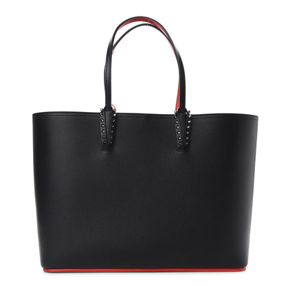 Christian Louboutin Calfskin Spikes East West Cabata Tote Black 1 of 10