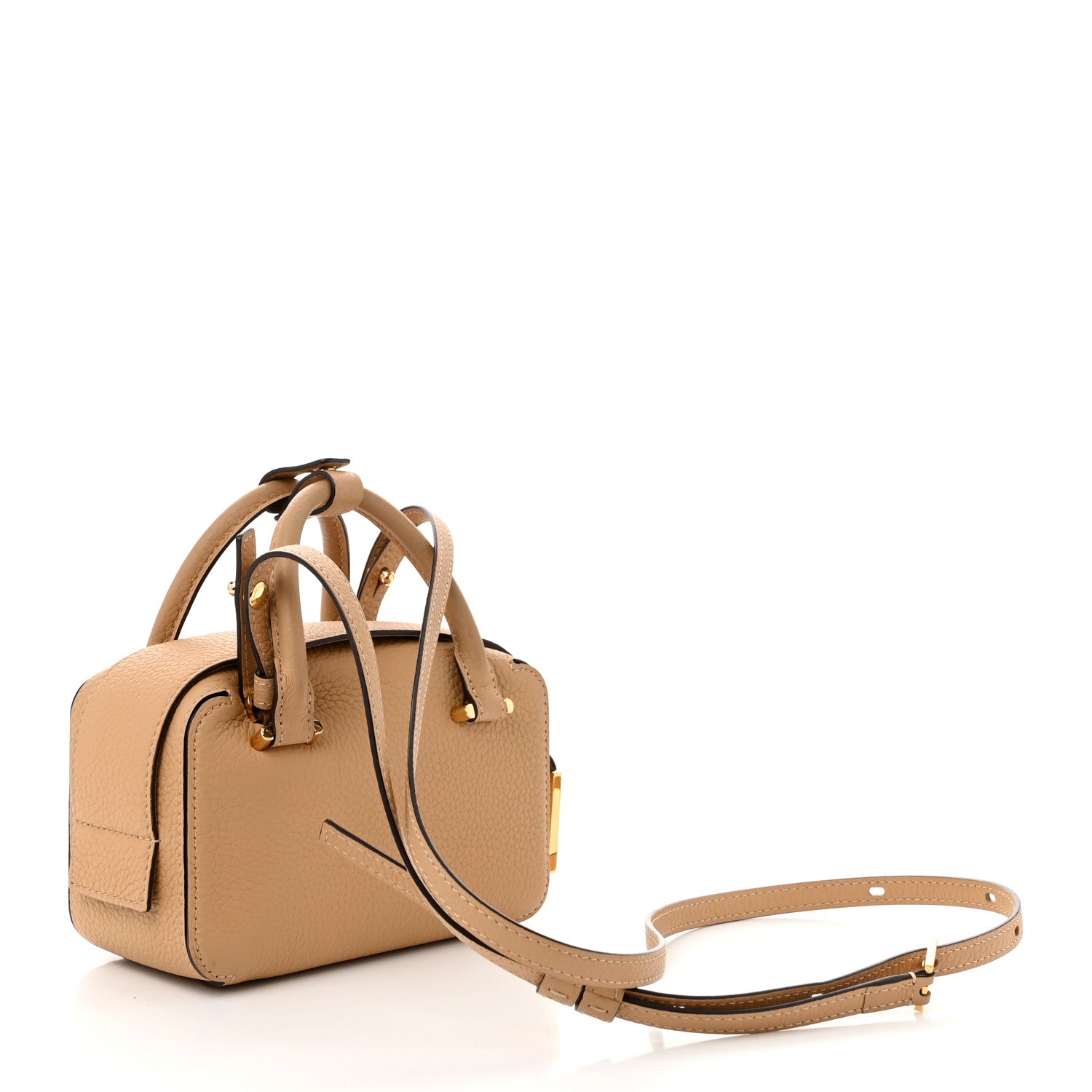 Delvaux Taurillon Soft Nano Cool Box Satchel Latte 3 of 11