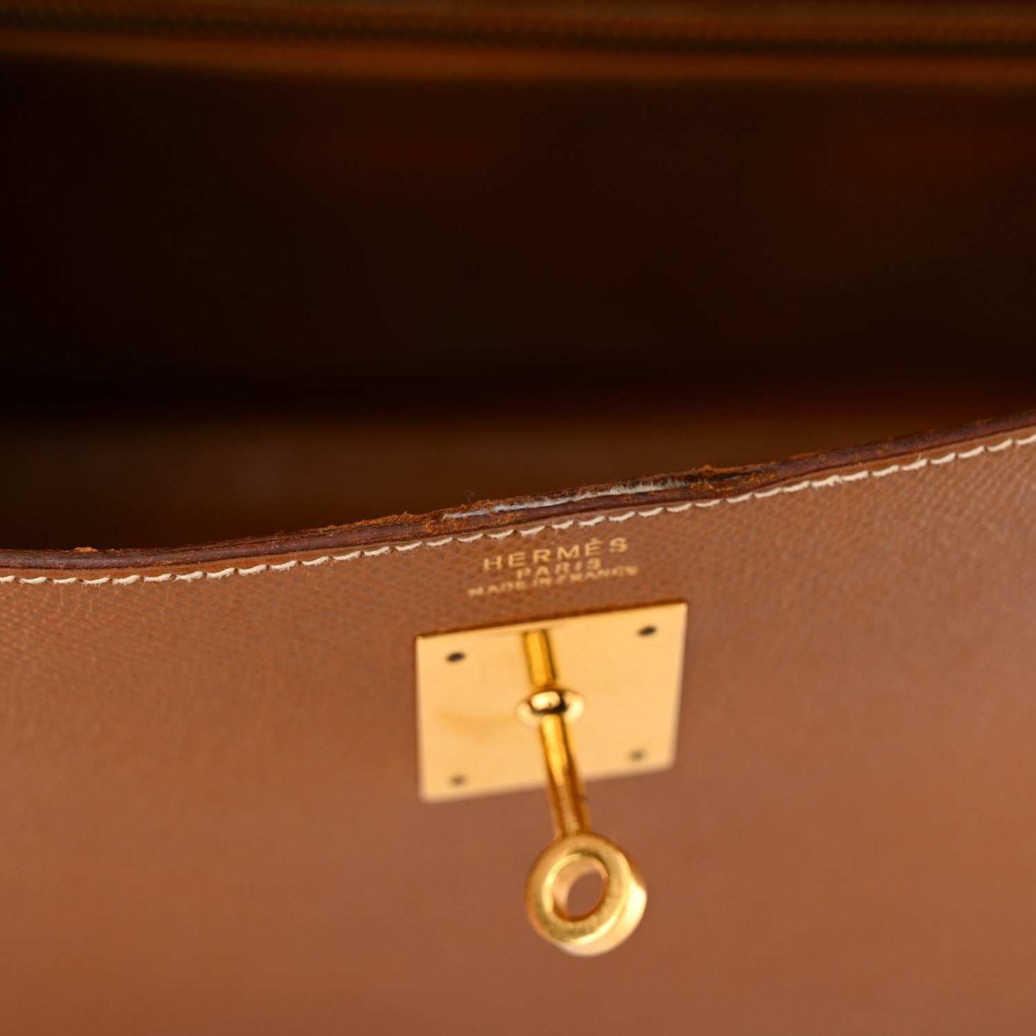 Hermes Courchevel Kelly Sellier 32 Gold 12 of 34