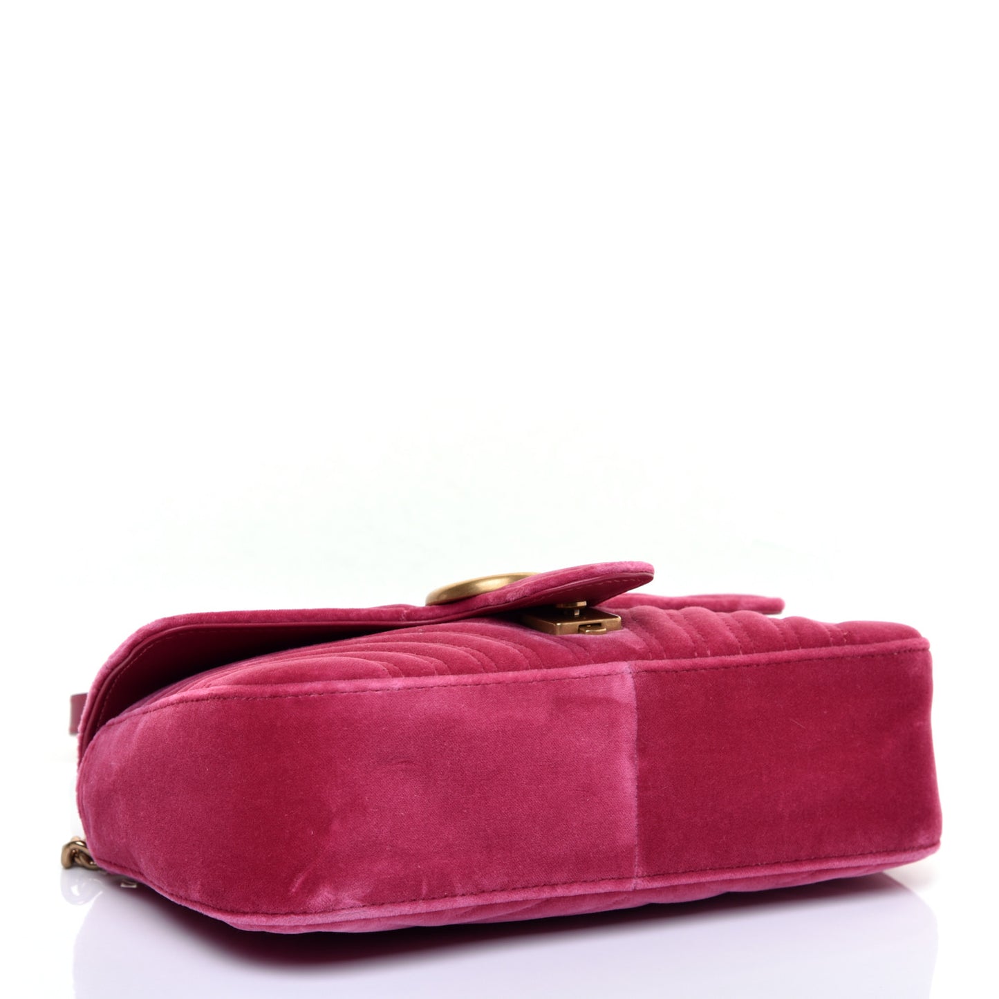 Velvet Matelasse Small GG Marmont Shoulder Bag Light Raspberry Rose