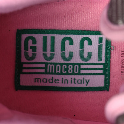 Gucci Dali Calfskin Mesh Women's Mac80 Hightop Sneakers 39 Off White Grey Sky Light Rose 7 of 8