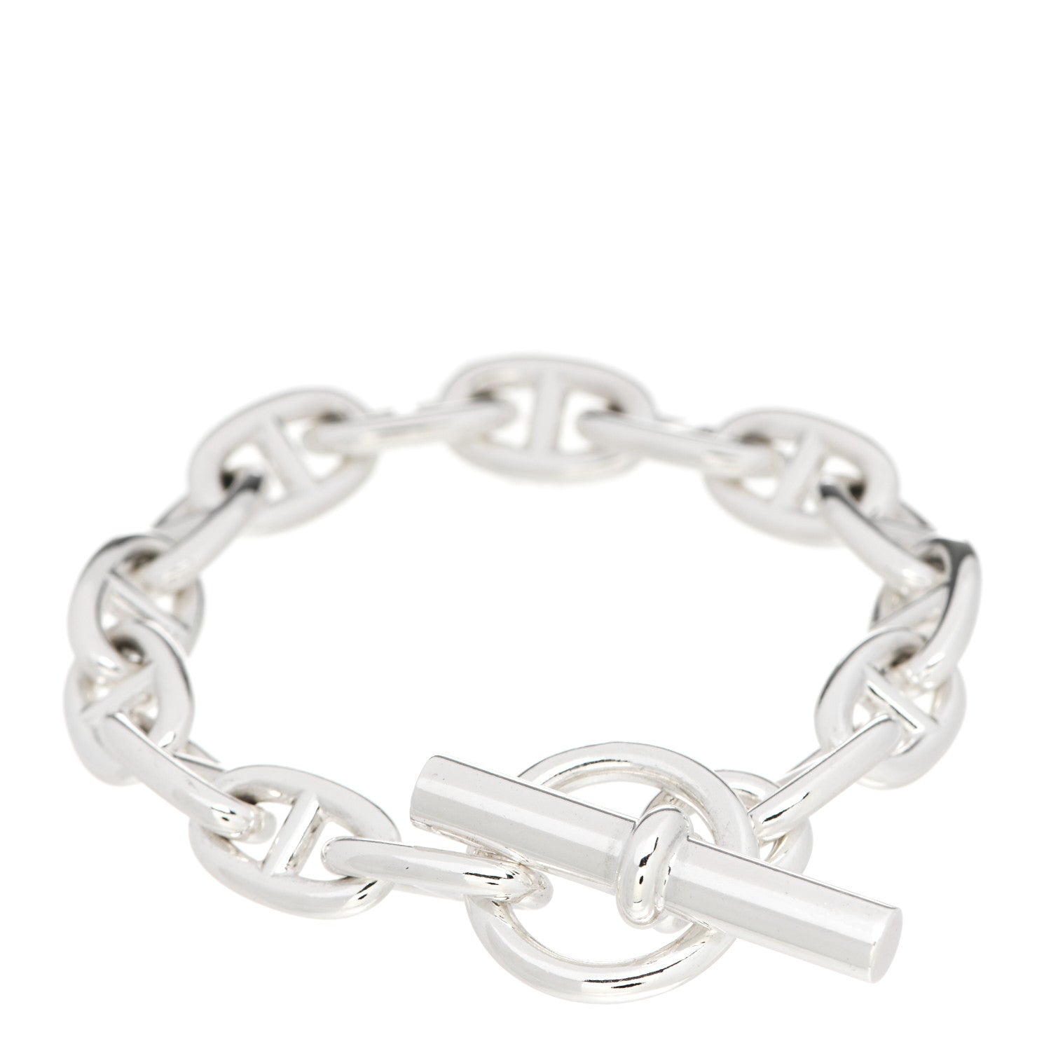 Hermes Sterling Silver MM Chaine d'Ancre Bracelet 2 of 4