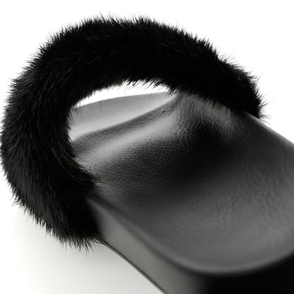 Givenchy Mink Rubber Slide Sandals 39 Black 8 of 10