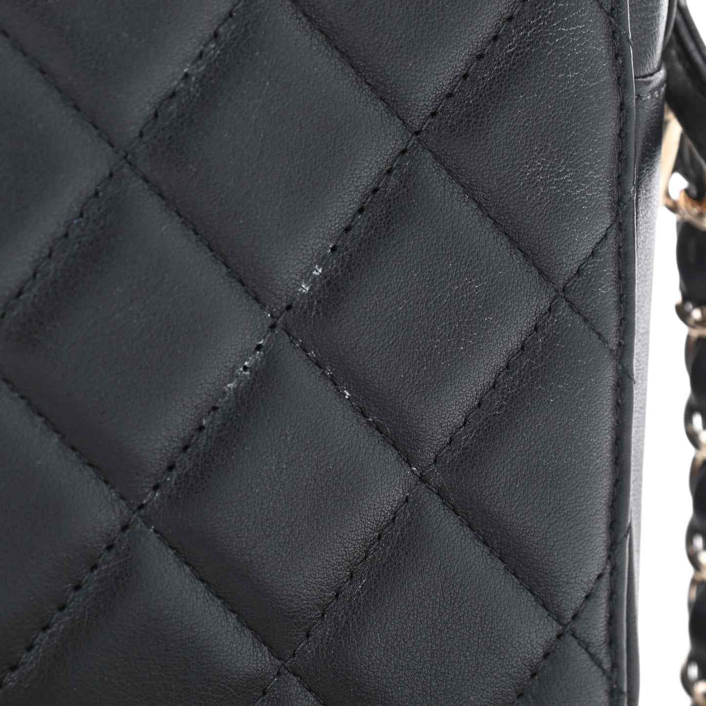 Lambskin Quilted CC On Top Vanity Black
