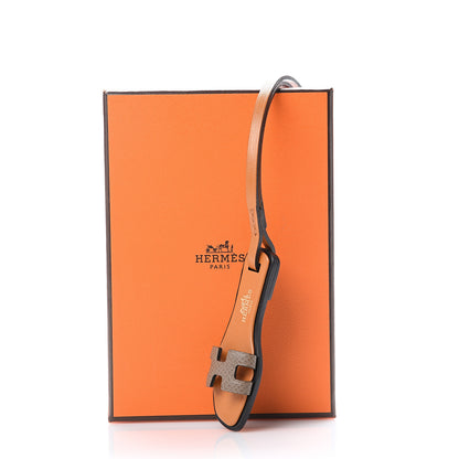 Hermes Epsom Butler Calfskin Hunter Oran Nano Bag Charm Etoupe 4 of 4