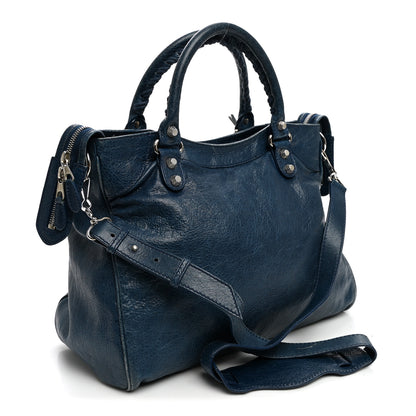 Balenciaga Agneau Giant 12 Silver Hardware Velo Bleu Mineral 4 of 14