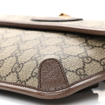 Gucci GG Supreme Monogram Neo Vintage Web Belt Bag Brown 11 of 11