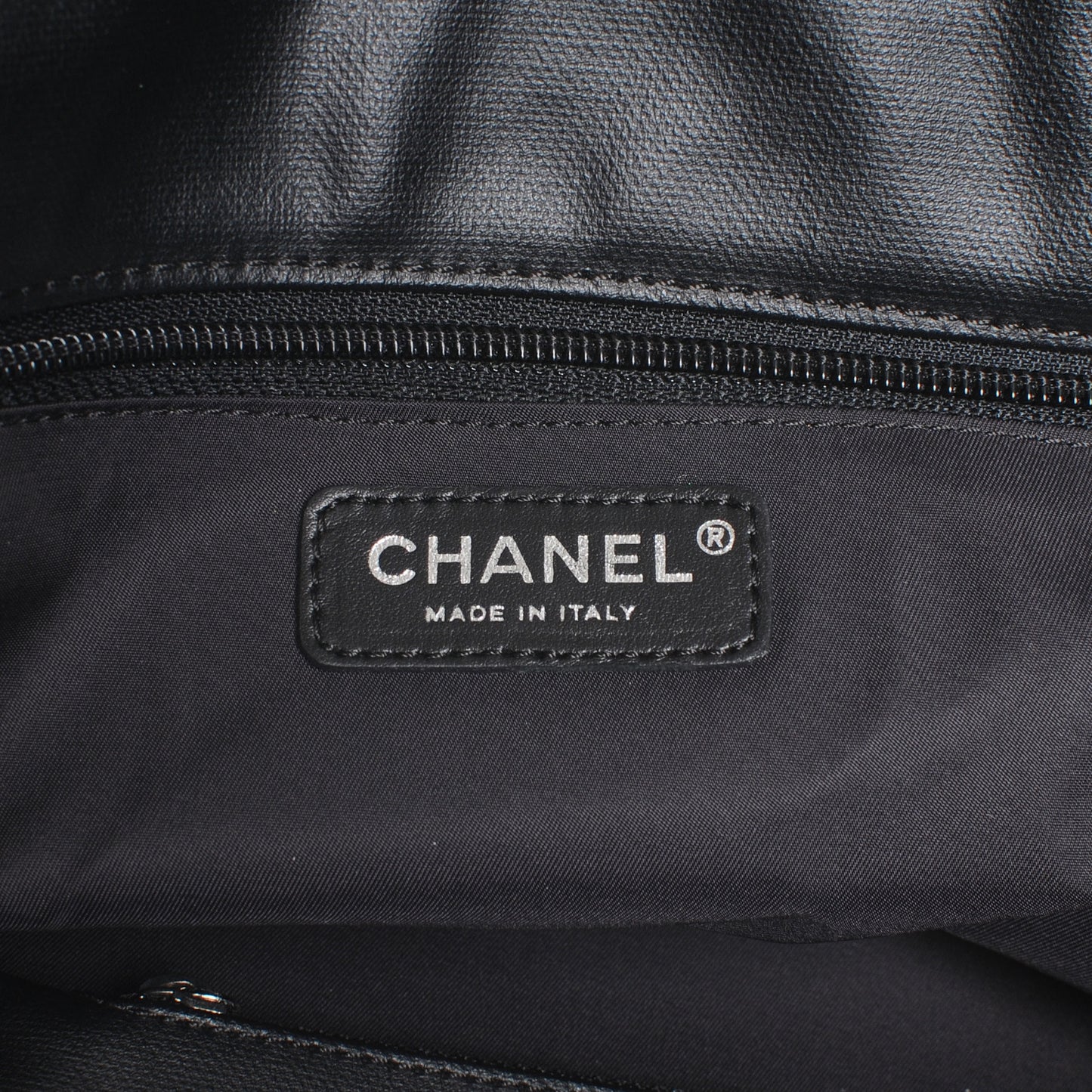 Coated Canvas Large Paris Biarritz Tote Black