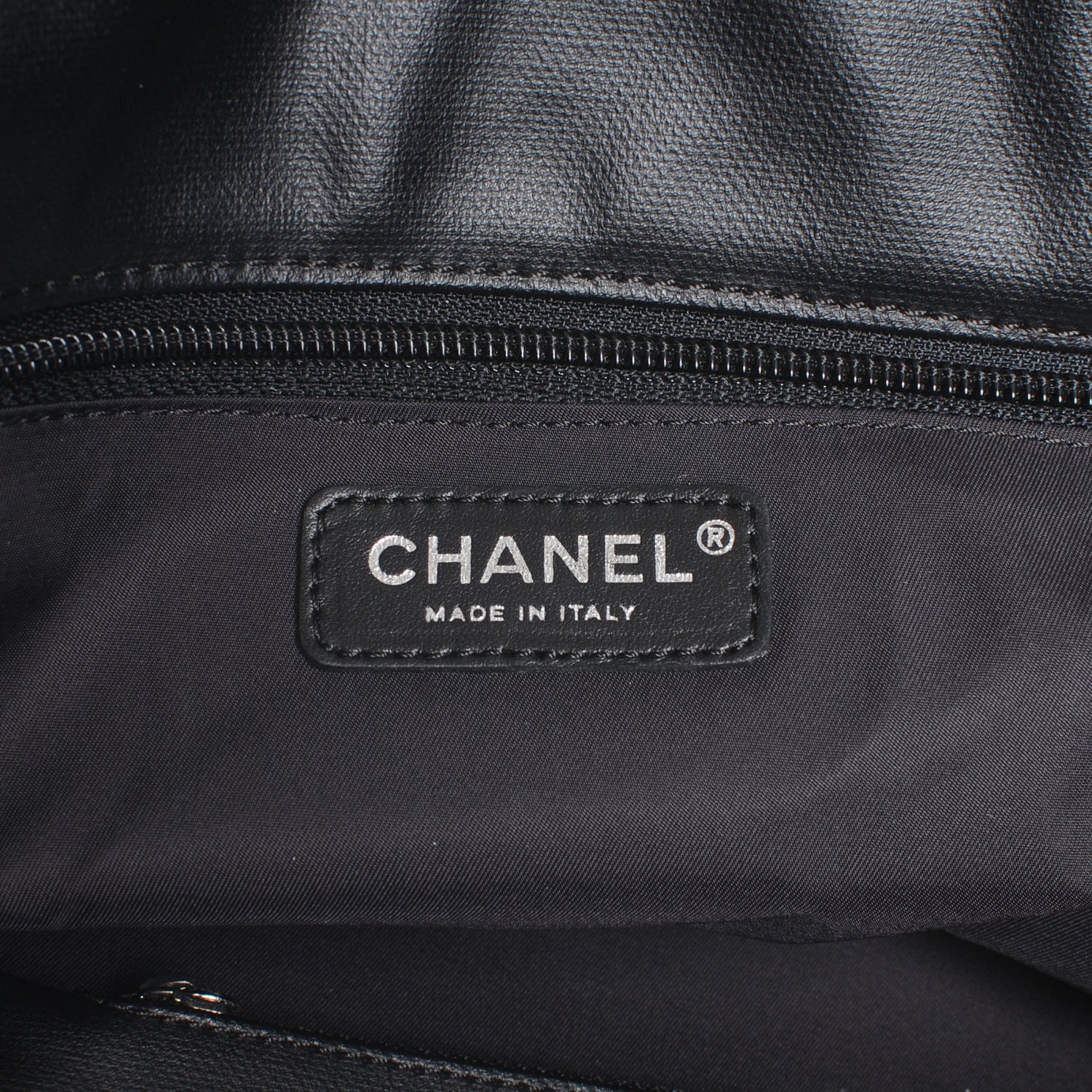 Chanel Coated Canvas Large Paris Biarritz Tote Black 7 of 8