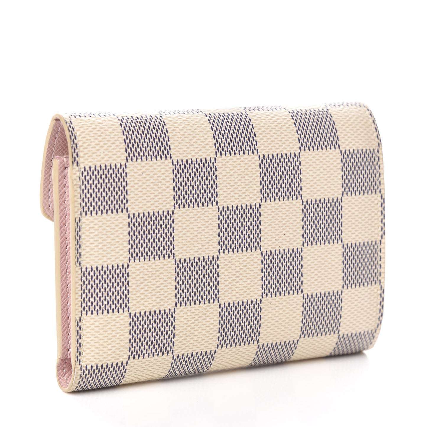 Damier Azur Victorine Wallet Rose Ballerine