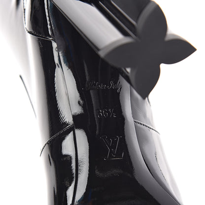 Louis Vuitton Patent Silhouette Ankle Boots 36.5 Black 5 of 6