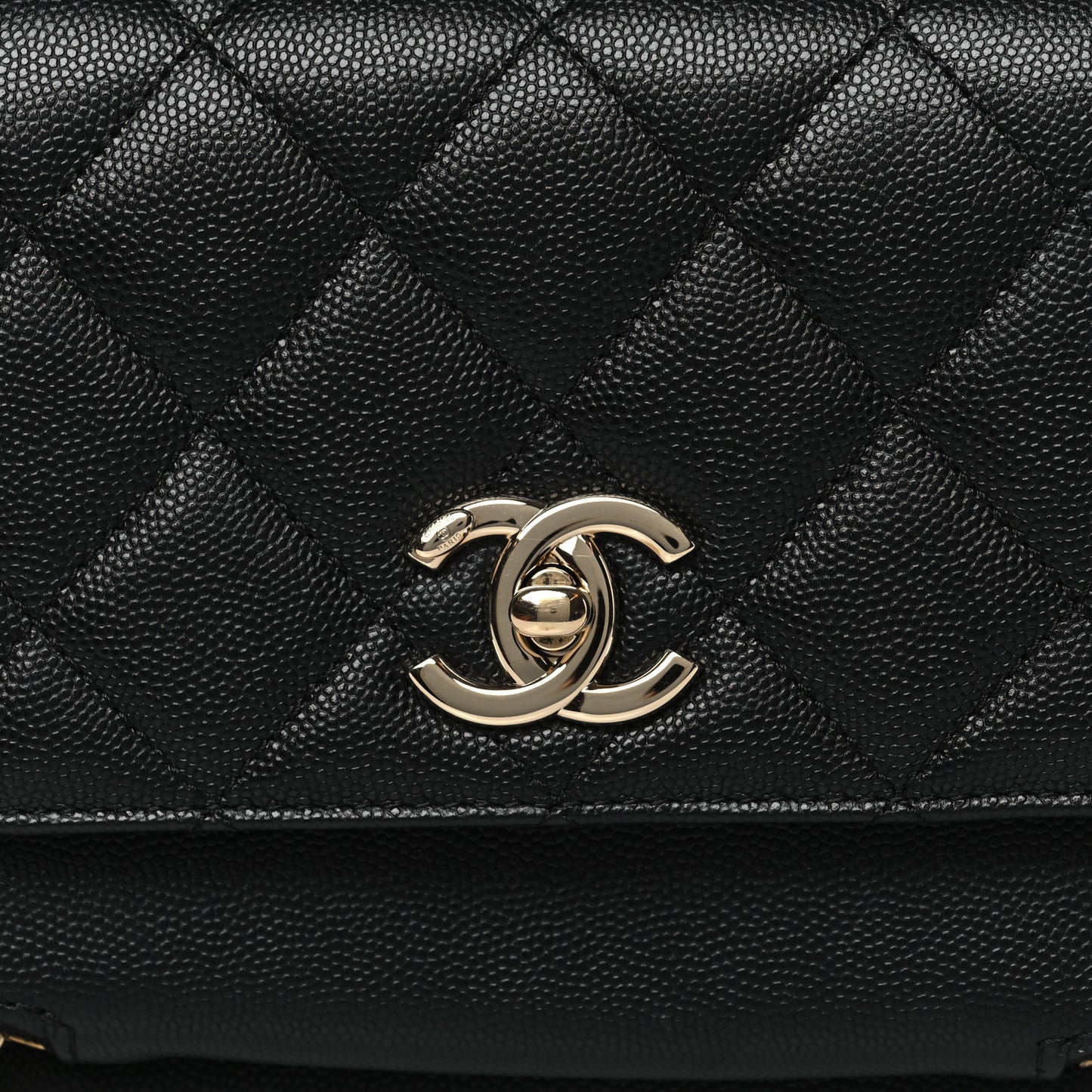Caviar Quilted Small Business Affinity Flap Black