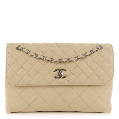 Chanel Calfskin Quilted In the Business Flap Bag Beige Clair 1 of 8