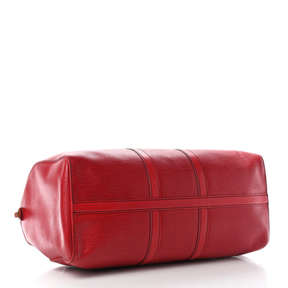 Louis Vuitton Epi Keepall 45 Castillan Red 5 of 12