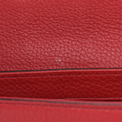 Gucci Pebbled Calfskin Medium Soho Flap Crossbody Tabasco Red 11 of 11