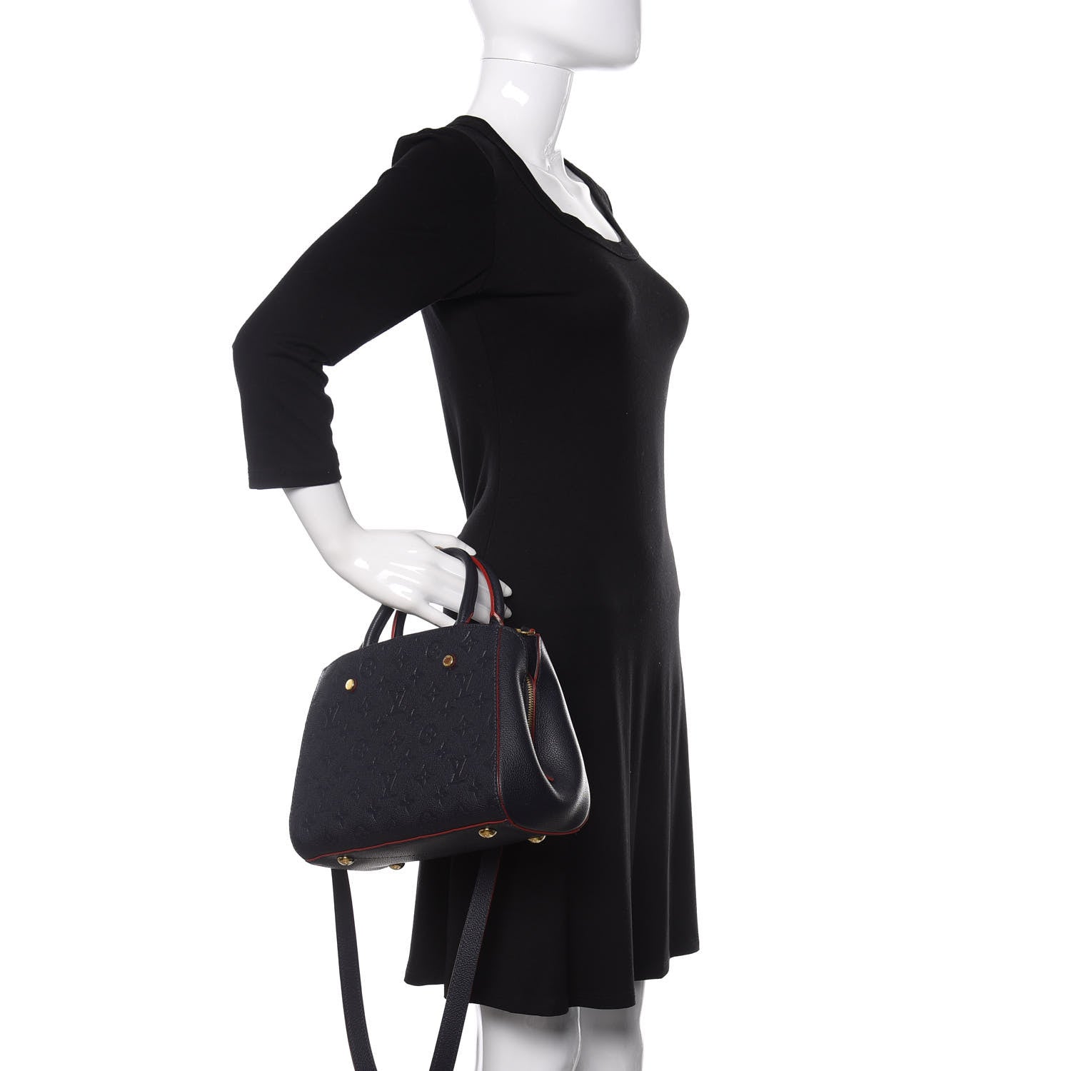 Louis Vuitton Empreinte Montaigne BB Marine Rouge 3 of 10