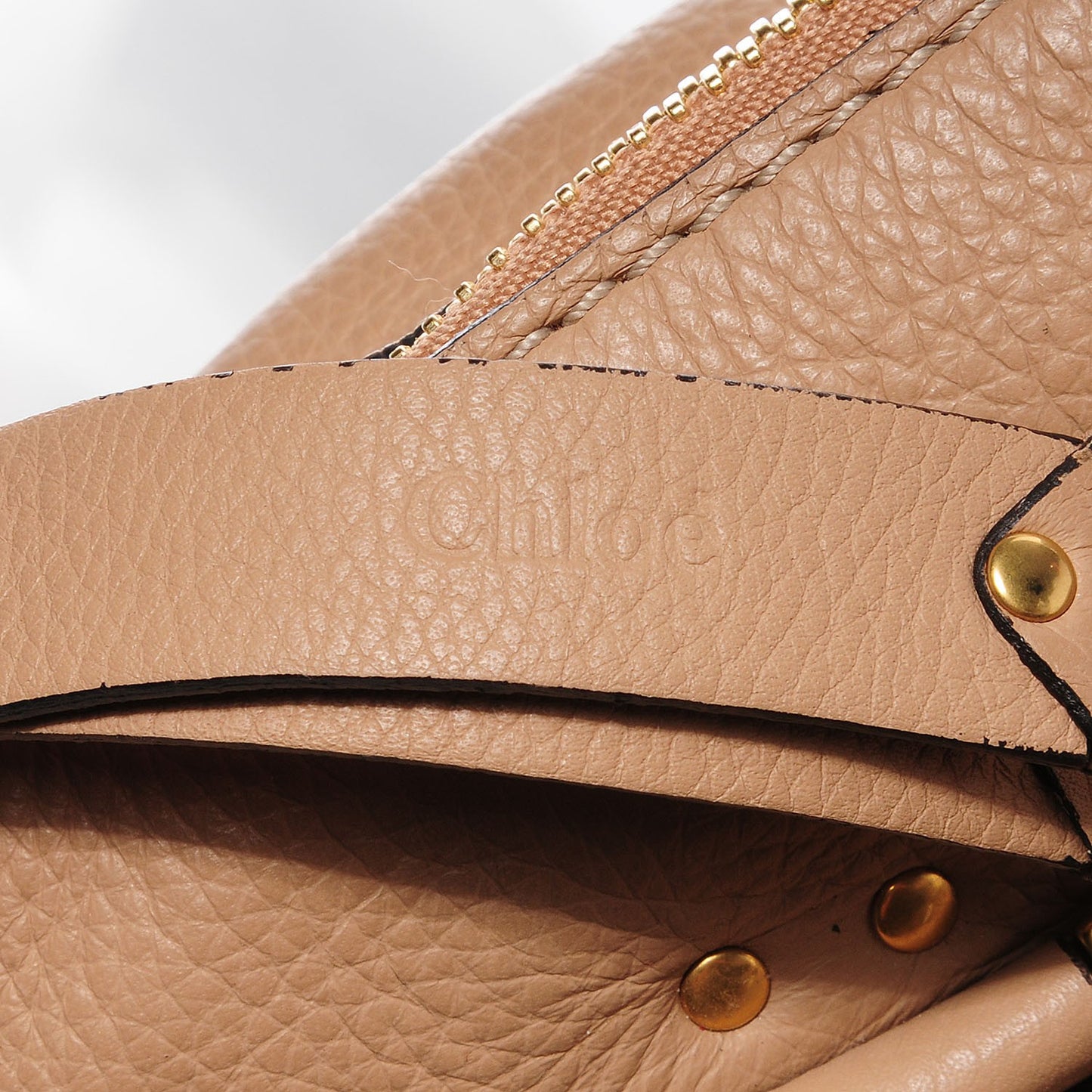 Calfskin Large Marcie Satchel Clay