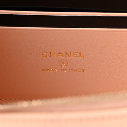 Chanel Caviar Quilted Small Vanity Case With Chain Light Beige 7 of 12