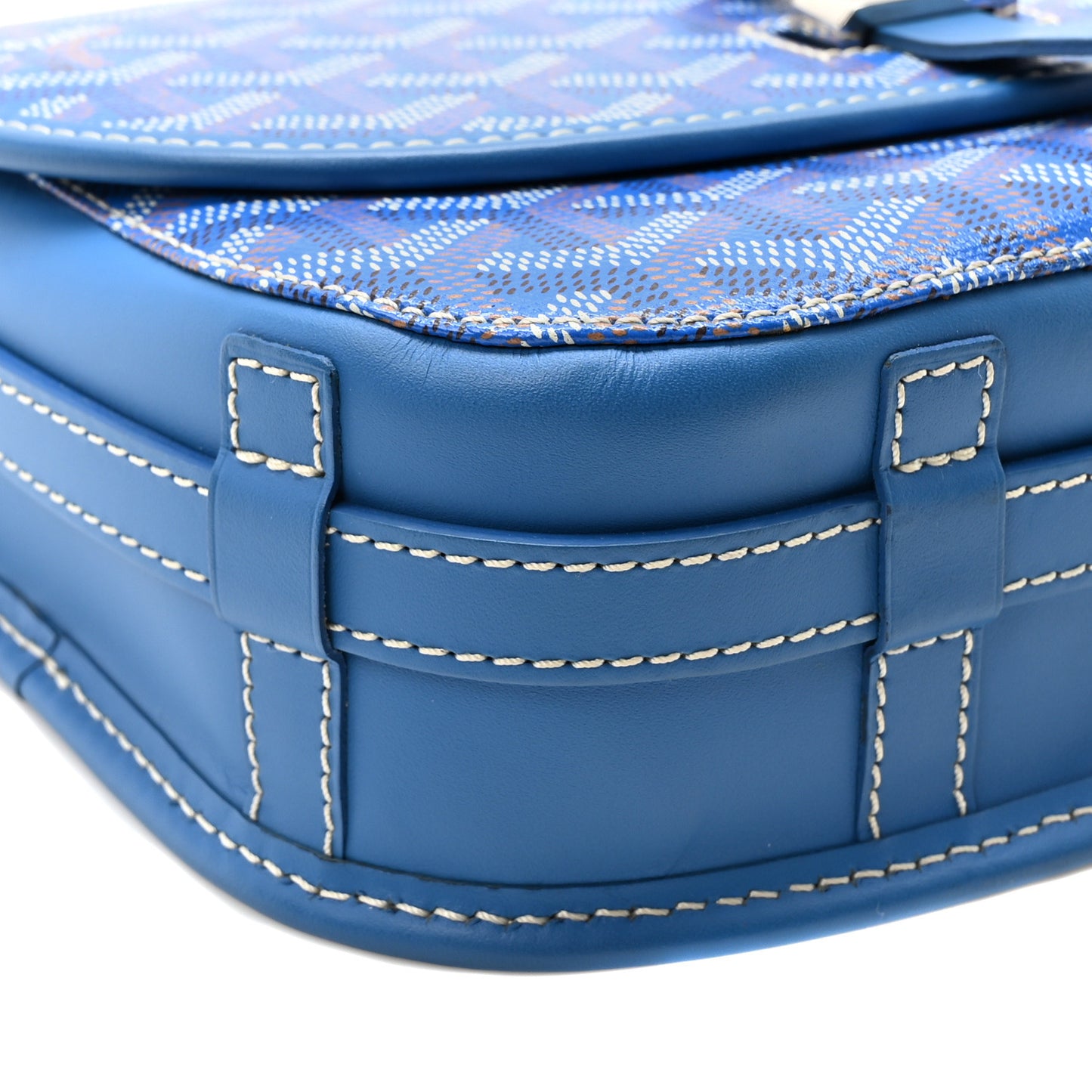 Goyardine Belvedere II PM Messenger Bag Sky Blue