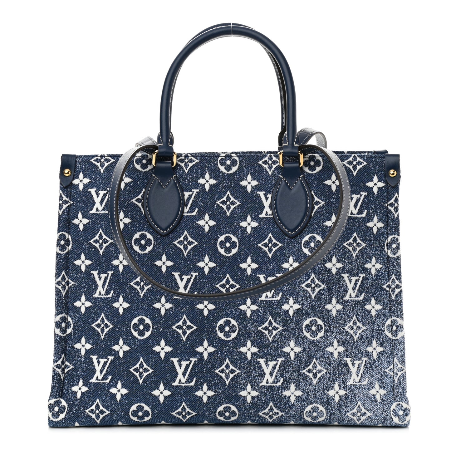 Monogram Jacquard Denim Onthego MM Bleu