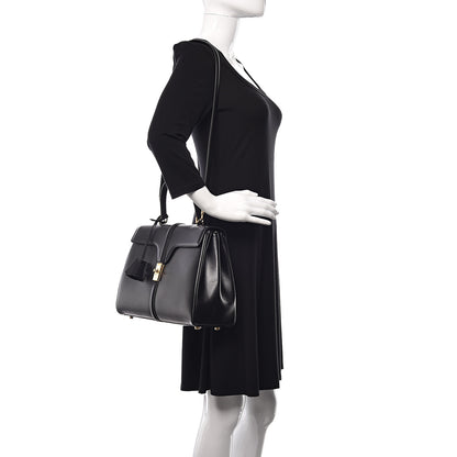 Celine Satinated Calfskin Medium 16 Top Handle Bag Black 2 of 12