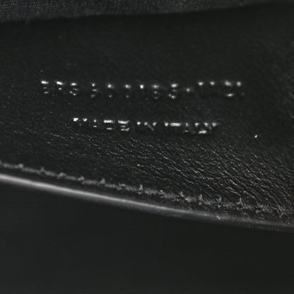 Saint Laurent Grain De Poudre Textured Mixed Matelasse Triquilt Medium Monogram Satchel Black 8 of 11