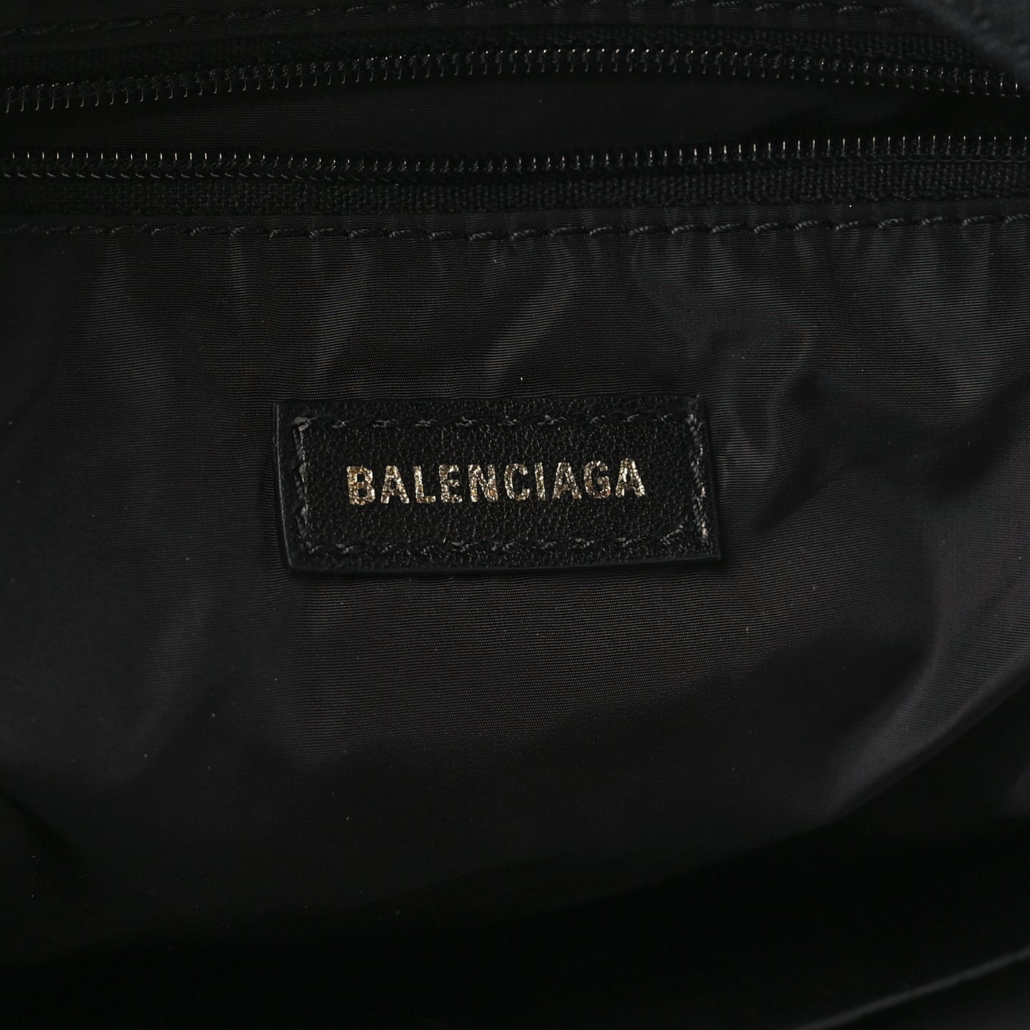 Sport Nylon Logo Embroidered S Wheel Backpack Black