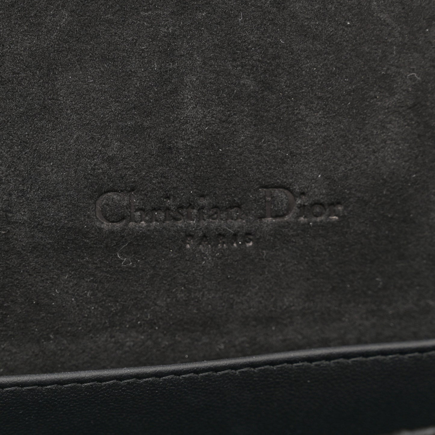 Ultra Matte Calfskin Cannage Lady Dior Clutch Black