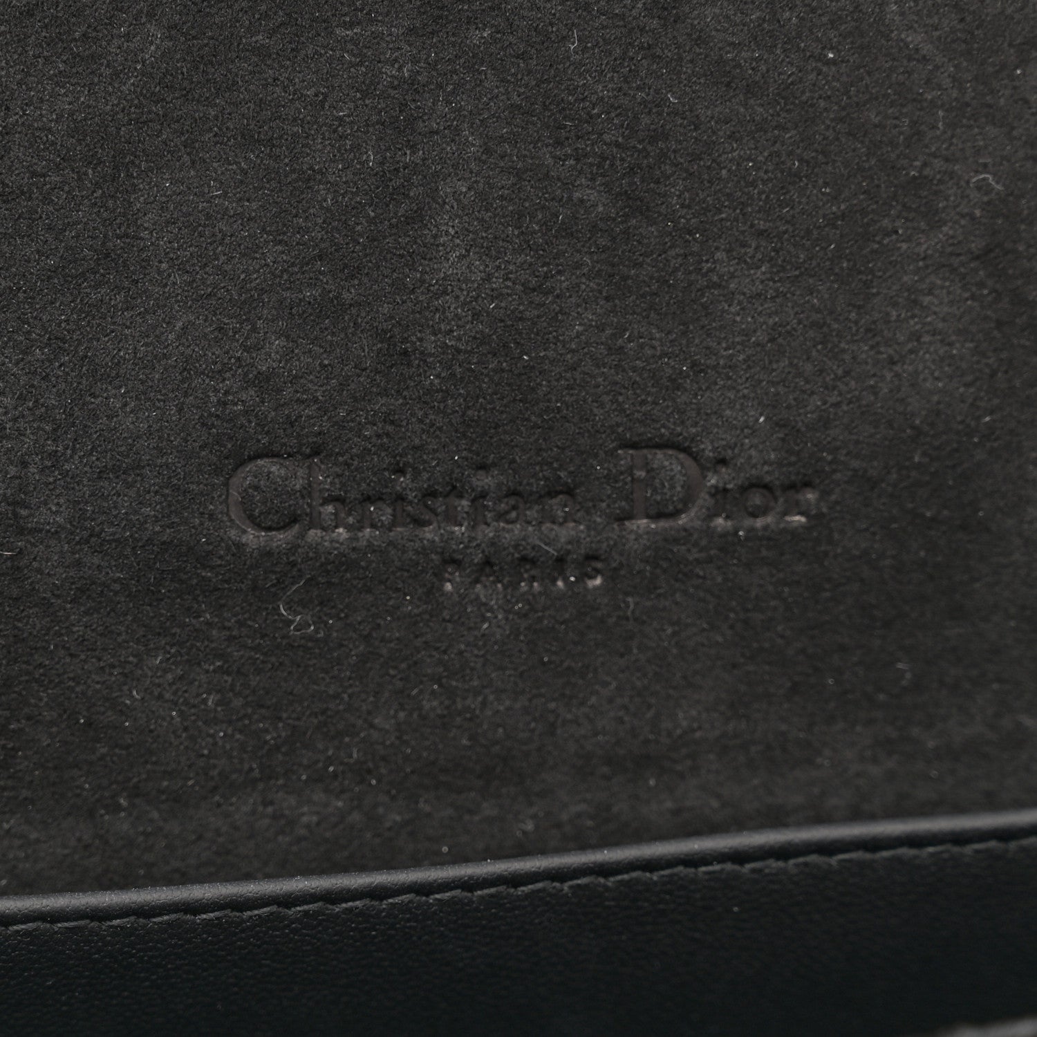Christian Dior Ultra Matte Calfskin Cannage Lady Dior Clutch Black 6 of 12