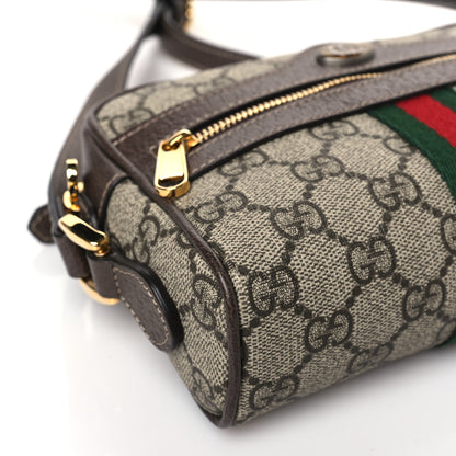 Gucci GG Supreme Monogram Web Mini Ophidia Shoulder Bag Brown 8 of 9