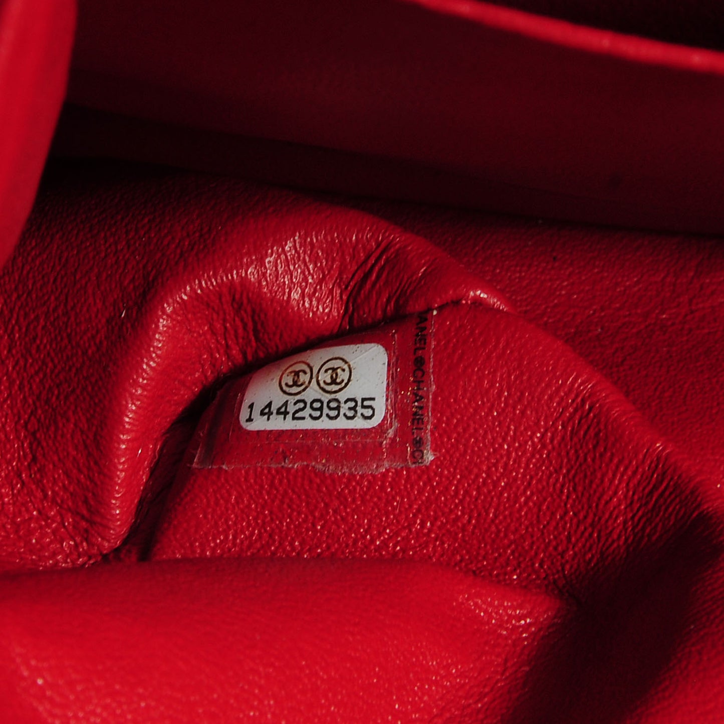 Patent Jumbo Double Flap Dark Red