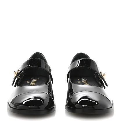 Chanel Patent Calfskin Mary Janes Flats 38 Black 3 of 9