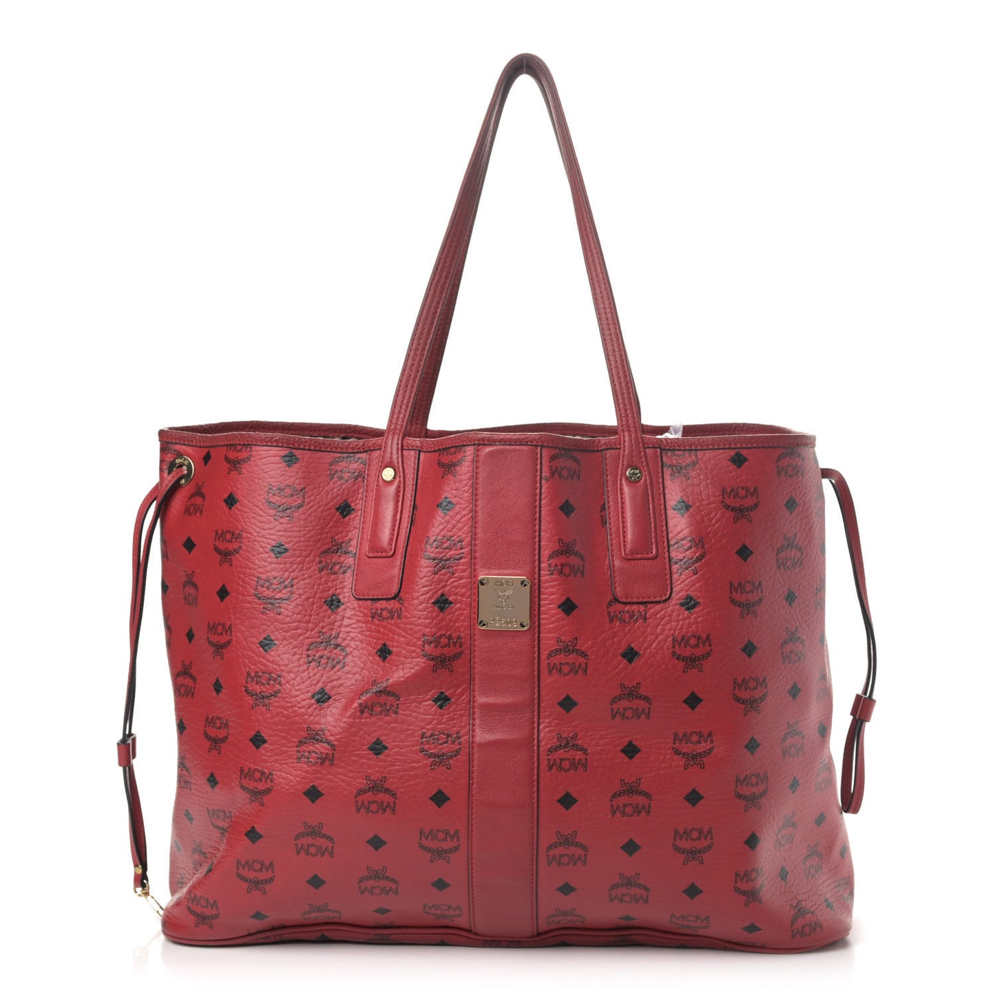 Visetos Large Liz Reversible Shopper Tote Ruby Red
