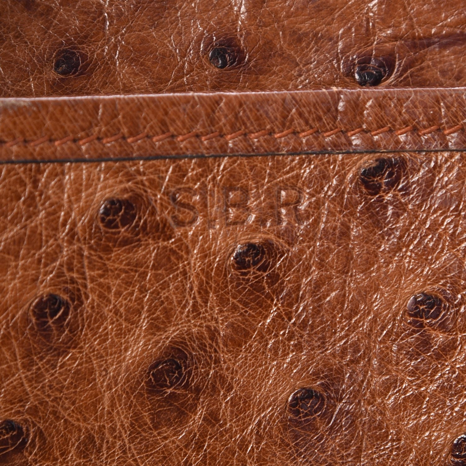 Hermes Ostrich Noumea Flap Bag Gold 7 of 11