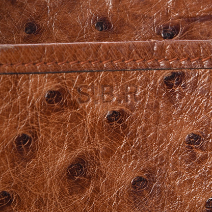 Hermes Ostrich Noumea Flap Bag Gold 7 of 11