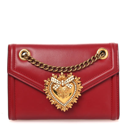 Dolce & Gabbana Smooth Calfskin Mini Devotion Crossbody Bag Poppy Red 1 of 13