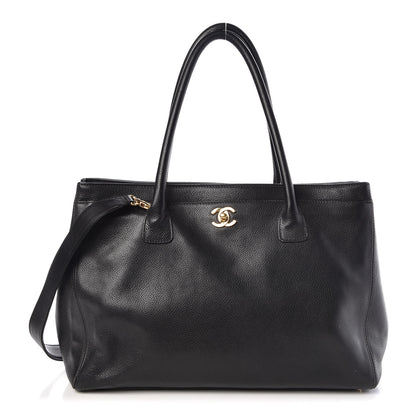 Chanel Calfskin Cerf Executive Shopper Tote Black 1 of 13