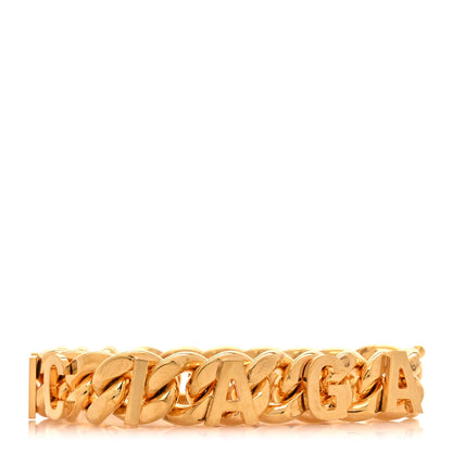Balenciaga Metal Logo Chain Bracelet M Gold 3 of 5