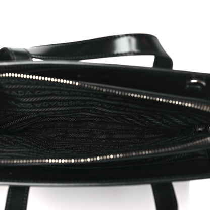 Prada Spazzolato Mini Re-Edition 1995 Double Handle Handbag Black 5 of 10