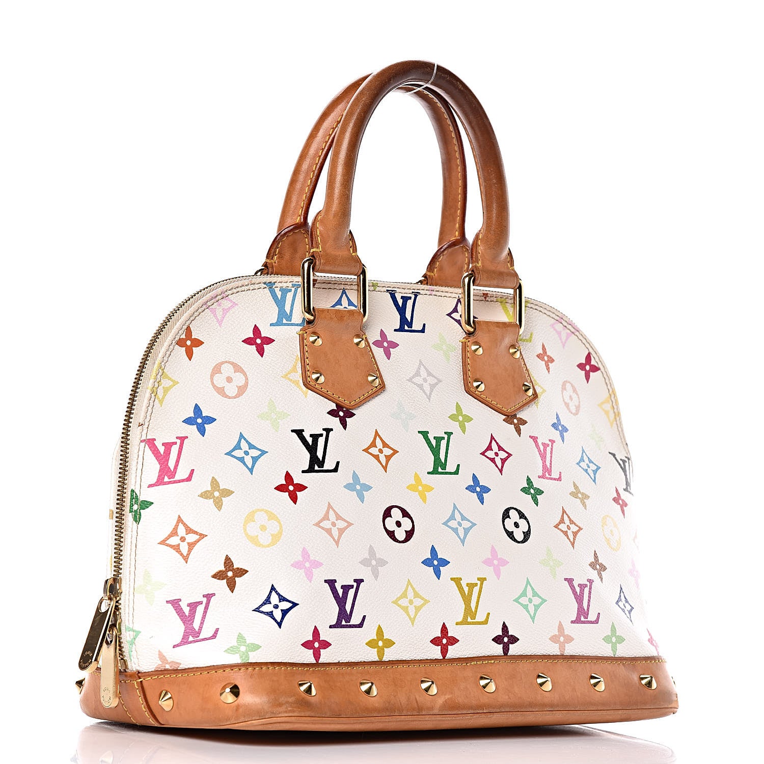 Louis Vuitton Monogram Multicolor Alma White 3 of 19
