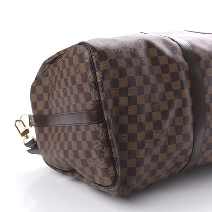 Louis Vuitton Damier Ebene Keepall Bandouliere 55 5 of 9