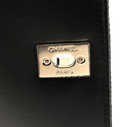 Chanel Lambskin Sequin Beaded Extra Mini Coco Handle Flap Black White 6 of 12